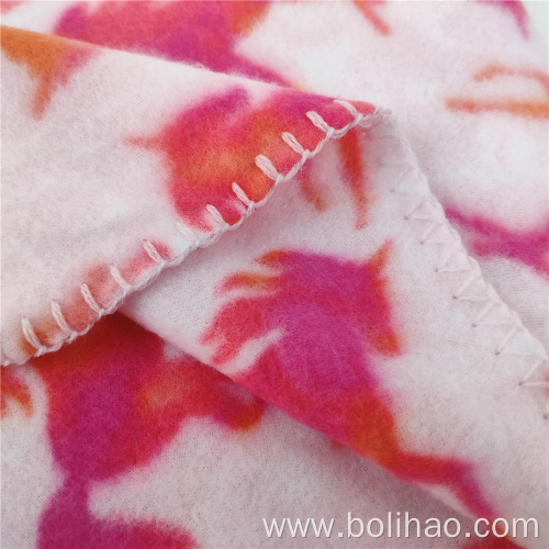Manufacturers Supply Brushed Fleece Baby Blanket Soft Fleece Blanket